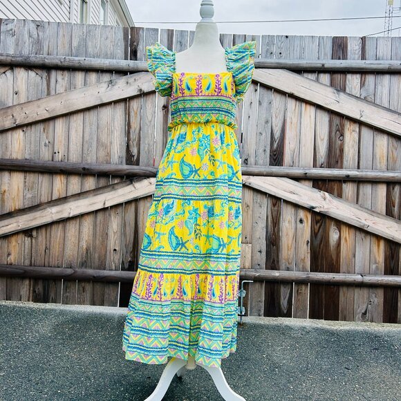 Celina Moon Midi Tiered Dress with POCKETS (size M) - Picture 1 of 13